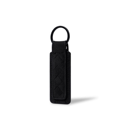 Alcantara Keychain Tag Black