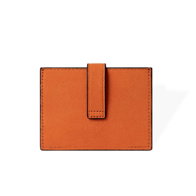 RFID-Blocking Alcantara Slim Wallet Orange