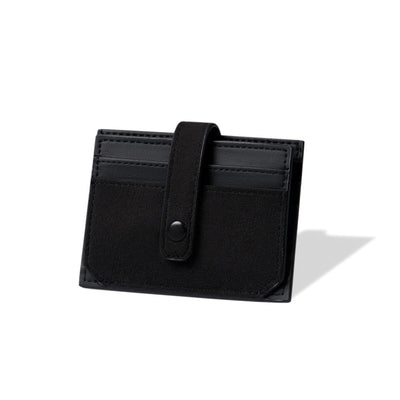 RFID-Blocking Alcantara Slim Wallet Black